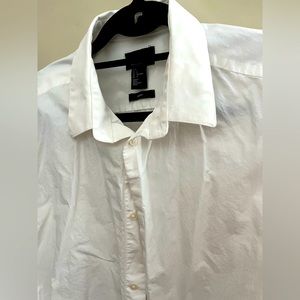 Premium Cotton, woman’s long dress shirt. L